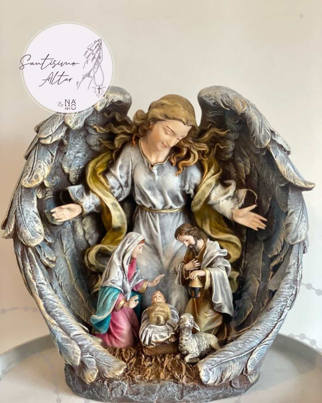 Nacimiento Ángel Custodio (4 Figuras)