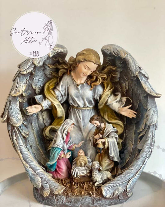 Nacimiento Ángel Custodio (4 Figuras)