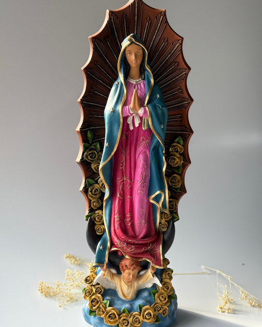 Virgen Rosa de Guadalupe 30 cm