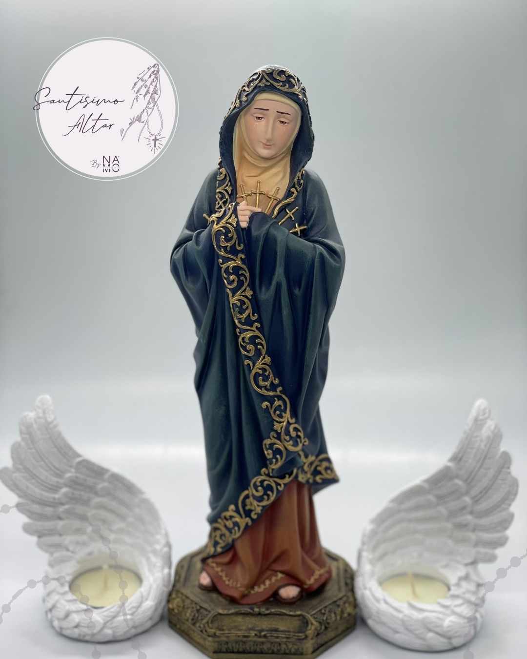 Virgen Dolorosa 30 cm
