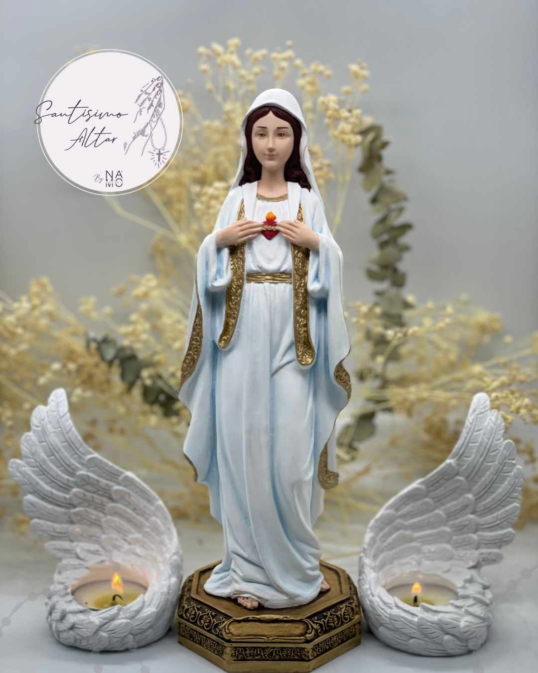 Virgen Inmaculado Corazón de María 27 cm