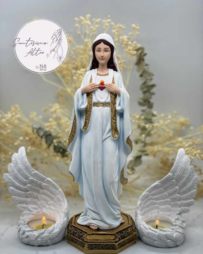Virgen Inmaculado Corazón de María 27 cm
