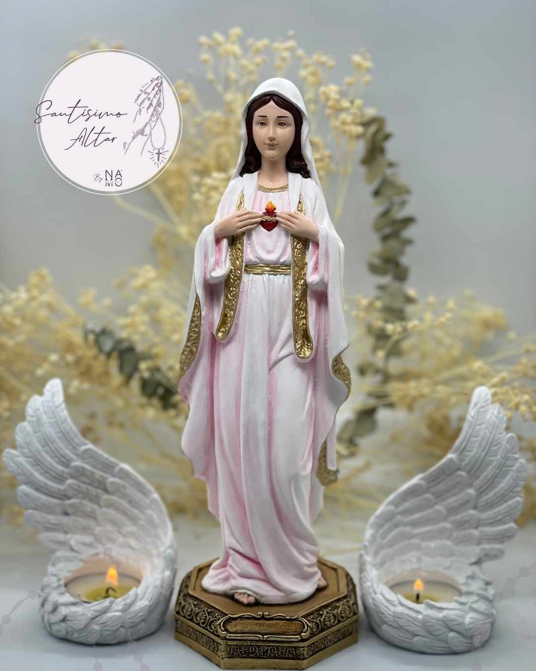Virgen Inmaculado Corazón de María 27 cm
