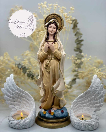 Virgen María Rosa Mística 30 cm