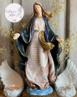 S0162 Virgen Maria 31cm Oración Color Tradicional #1