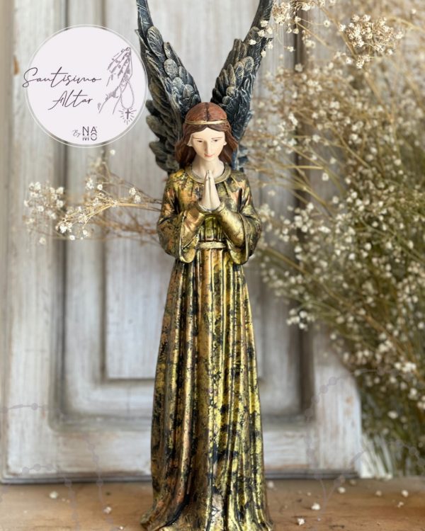 S0314 Angel Custodio Color Tradicional #4 Dorado