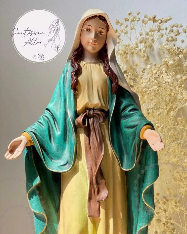 Virgen Medalla Milagrosa 30cm Cerca